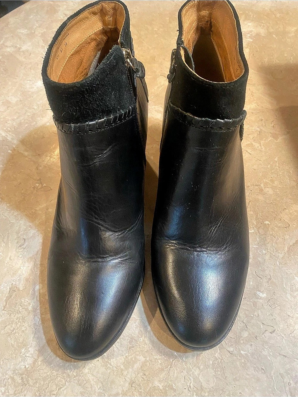 Jack Roger’s Leather Ankle Boots in Black